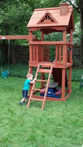 [Hearth.com] Daddy build a playground?...