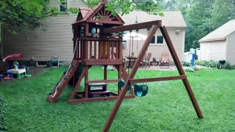 [Hearth.com] Daddy build a playground?...