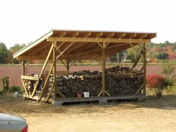 [Hearth.com] My firewood and recently built shelter :)