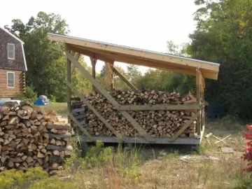 [Hearth.com] My firewood and recently built shelter :)