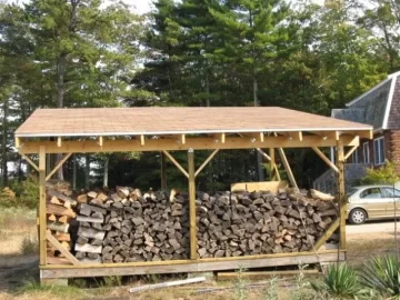 [Hearth.com] My firewood and recently built shelter :)