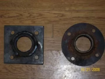 [Hearth.com] Flange fabricated for my EKO 60 PICS. What are others using for flange gaskets?