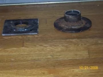 [Hearth.com] Flange fabricated for my EKO 60 PICS. What are others using for flange gaskets?