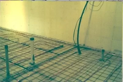 [Hearth.com] Cement overpour for radiant over existing cement floor.