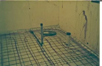 [Hearth.com] Cement overpour for radiant over existing cement floor.