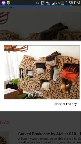 [Hearth.com] Indoor wood wall