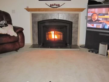 [Hearth.com] Pellet Insert in a Propane fireplace