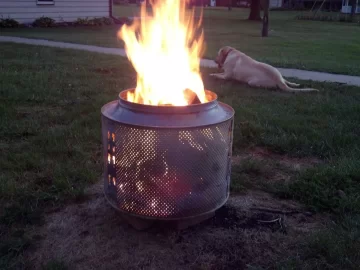 [Hearth.com] Washing machine turned fire pit