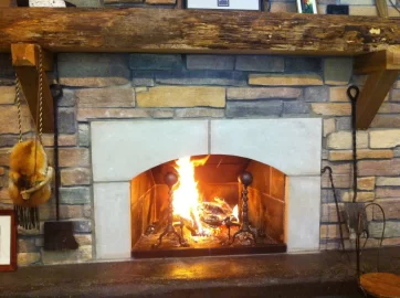 [Hearth.com] My new soapstone lined fireplace.