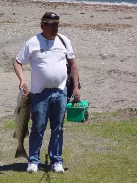 [Hearth.com] First striper of the year and it's a keeper!!