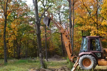 [Hearth.com] cutting firewood its nice to have a friend