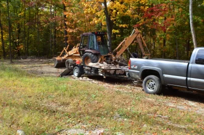 [Hearth.com] cutting firewood its nice to have a friend