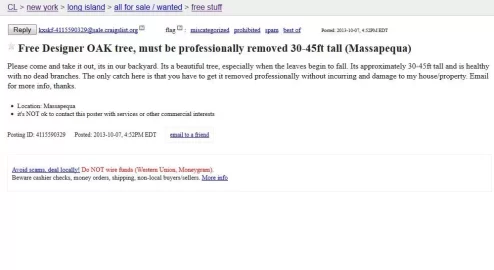 [Hearth.com] Craigslist laugh of the day.....