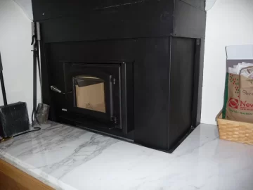 [Hearth.com] stove for two sided fire place