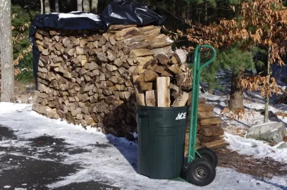 [Hearth.com] Moved some wood into the garage...