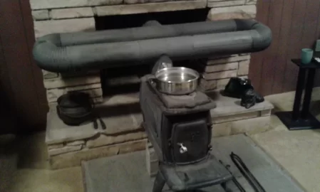 [Hearth.com] Old stove, radiant chimney