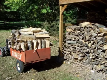 [Hearth.com] Wood shed on piers