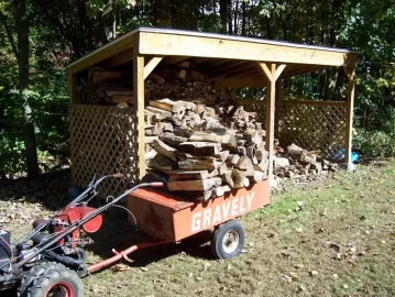 [Hearth.com] Wood shed on piers