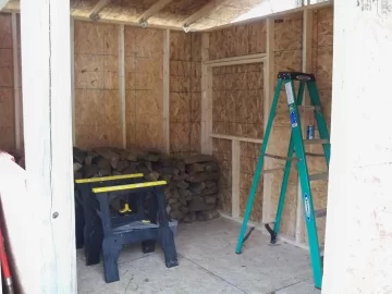 [Hearth.com] Got my wood shed built!