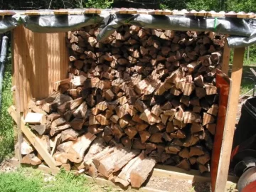 [Hearth.com] Got my wood shed built!