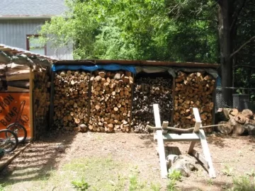 [Hearth.com] Got my wood shed built!