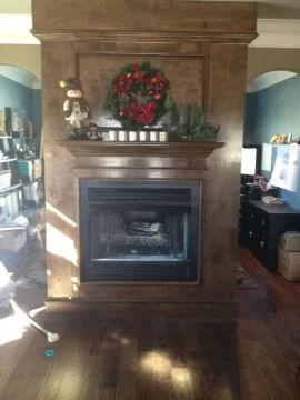 [Hearth.com] Wood Burning Zero Clearance Fireplace Newly Built House