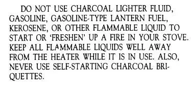 [Hearth.com] What is wrong with using Charcoal lighter fluid to help light fire in woodstove/