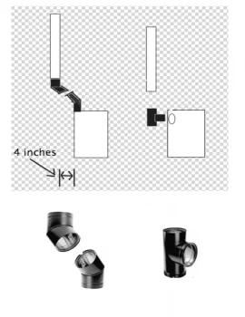 [Hearth.com] Best way to deal with 4 inch offset in Jotul Castine Install?