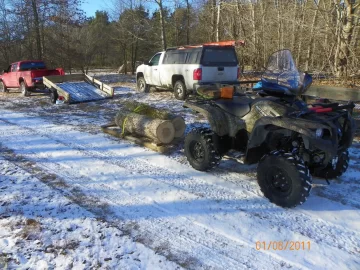 [Hearth.com] ATVs for Snaking Logs Out of the Woods