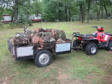 [Hearth.com] ATVs for Snaking Logs Out of the Woods