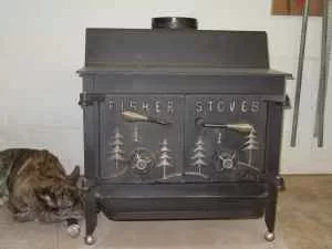 [Hearth.com] Fisher Grandpa Bear with the "Fisher/Stoves" doors