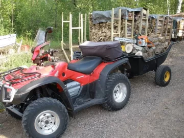 [Hearth.com] ATVs for Snaking Logs Out of the Woods