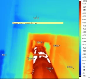 [Hearth.com] Chase area around wood fireplace gets too hot