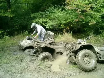 [Hearth.com] ATVs for Snaking Logs Out of the Woods