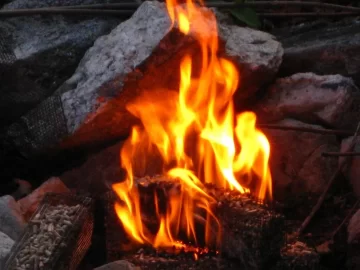 [Hearth.com] Repose Wood Pellet Fire Logs, the firewood alternative