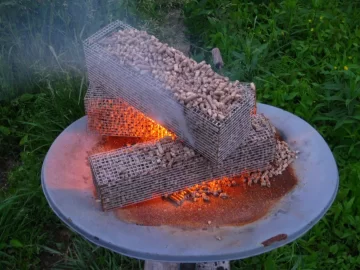 [Hearth.com] Repose Wood Pellet Fire Logs, the firewood alternative