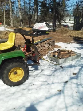 [Hearth.com] Re-purposed "sled" for hauling wood