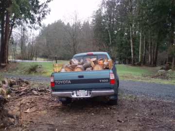 [Hearth.com] two pickup loads in the rain