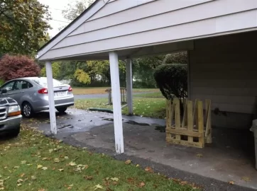 [Hearth.com] Carport post and footing repair...