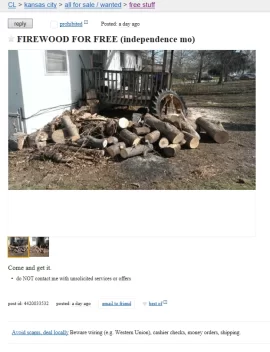 [Hearth.com] Craigslist laugh of the day.....