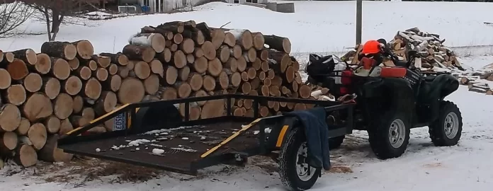 [Hearth.com] Wood cart for use with ATV