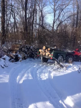 [Hearth.com] Wood cart for use with ATV