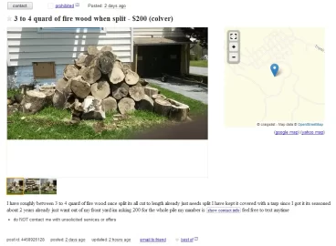 [Hearth.com] Craigslist laugh of the day.....