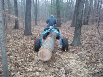 [Hearth.com] towing logs with 4wheeler