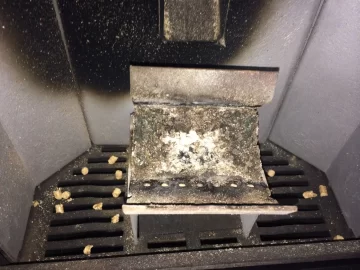 [Hearth.com] Enviro Mini Lazy Flame - Chk ash pan latch. Where is the Latch? Can you say Titanium Step Drill Bit?