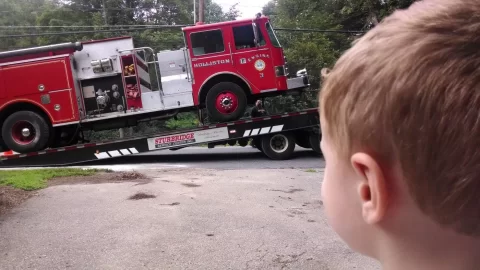 [Hearth.com] FIretruck!  My 3 year old sons fantasy come true...