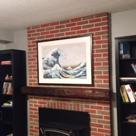 [Hearth.com] evaluate my plan to add wood mantel to massive old stone fireplace (pics)