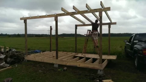 [Hearth.com] New woodshed started today