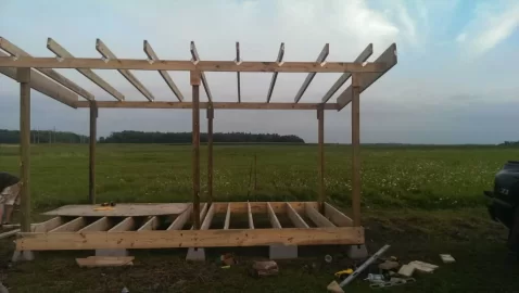 [Hearth.com] New woodshed started today