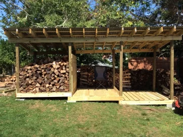 [Hearth.com] New woodshed started today